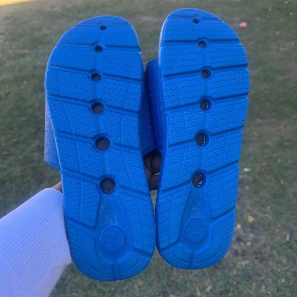 Under Armour Men's Ignite Pro Graphic Slide Sandals‎ Size 12 Blue